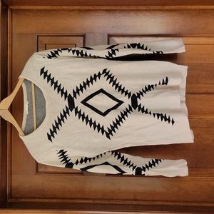 Patterned Longsleeve Sweater Top